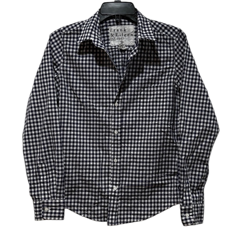 Frank & Eileen Men‎ Barry Shirt Small S Blue Plaid Gingham
Cotton USA Preppy
